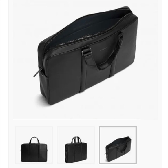 MATT & NAT Harman Vegan Briefcase Black - Picture 3 of 8